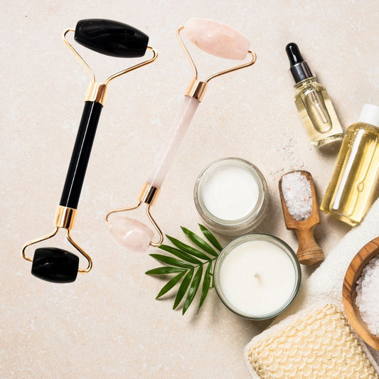 Copper & Crystal Massager Face Roller