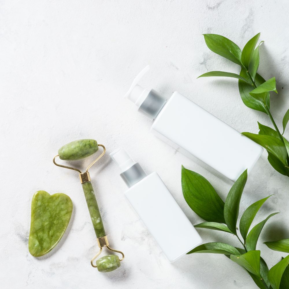 Copper & Crystal Massager Face Roller