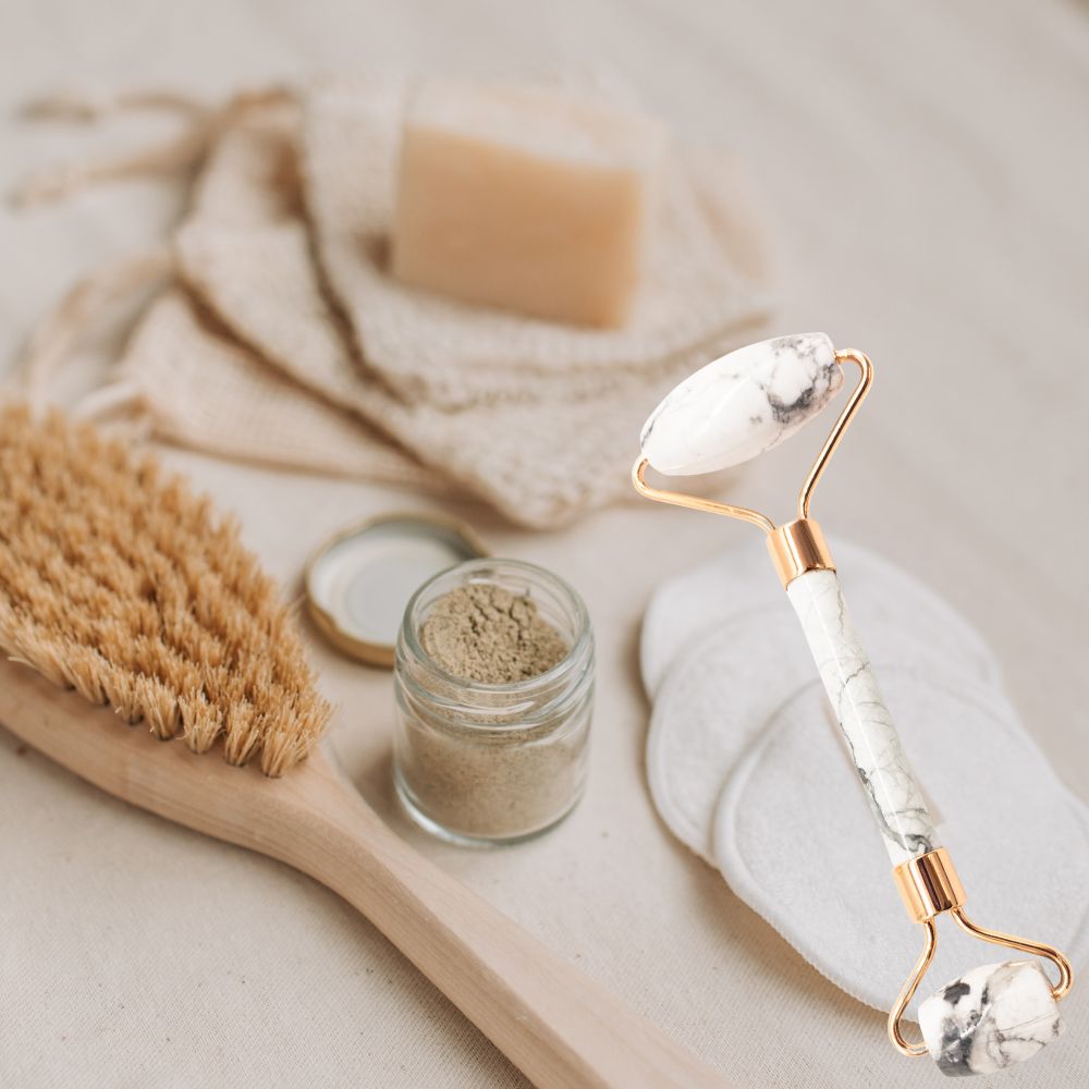 Copper & Crystal Massager Face Roller