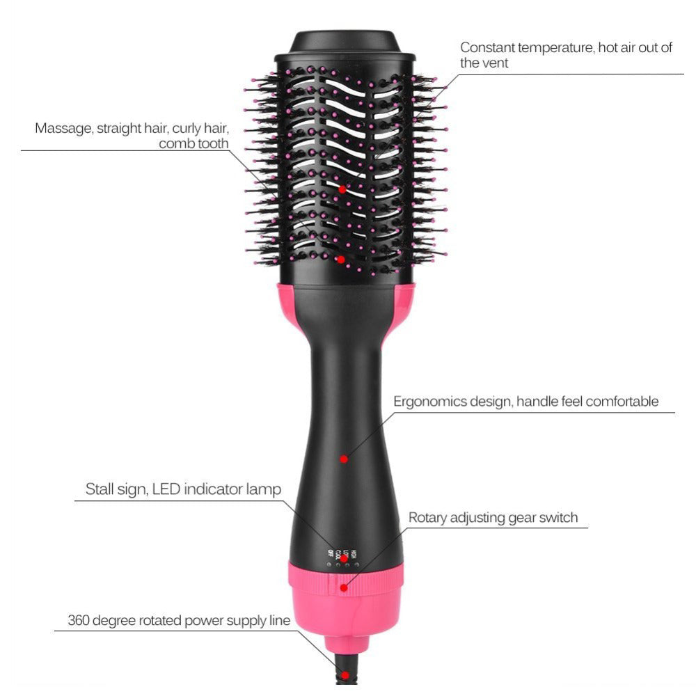 Get salon-quality results at home with the 2 in 1 Hot Hair Brush Multifunctional Hair Dryer for easy styling.