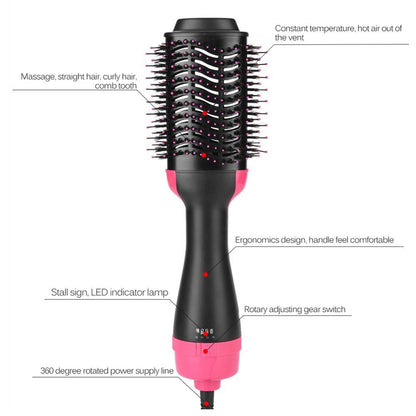 Get salon-quality results at home with the 2 in 1 Hot Hair Brush Multifunctional Hair Dryer for easy styling.